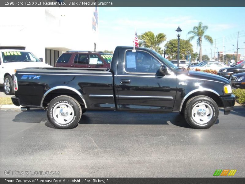 Black / Medium Graphite 1998 Ford F150 XLT Regular Cab