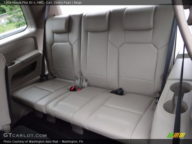 Dark Cherry Pearl / Beige 2009 Honda Pilot EX-L 4WD