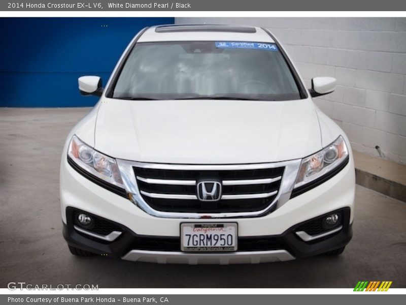 White Diamond Pearl / Black 2014 Honda Crosstour EX-L V6