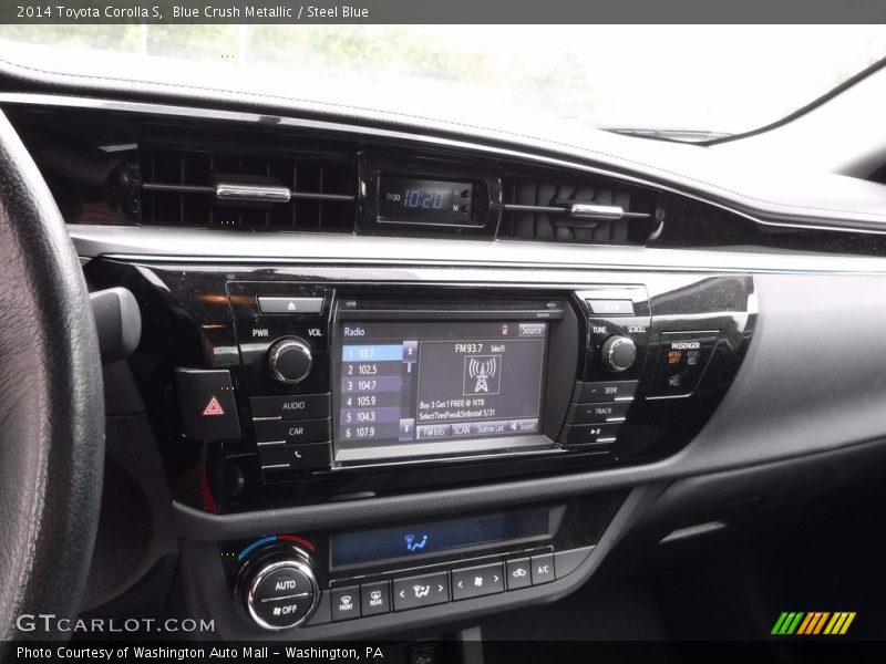 Blue Crush Metallic / Steel Blue 2014 Toyota Corolla S