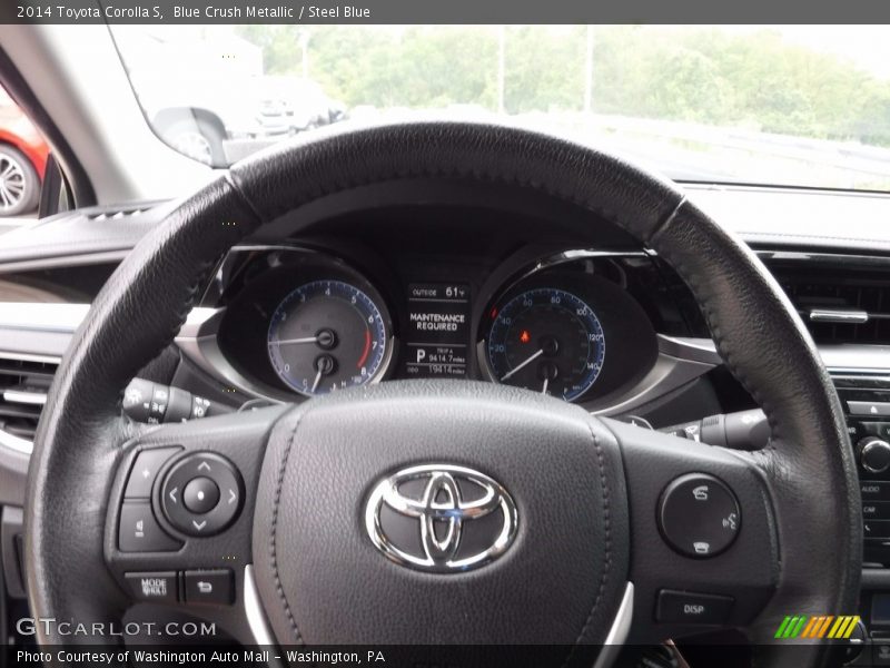 Blue Crush Metallic / Steel Blue 2014 Toyota Corolla S