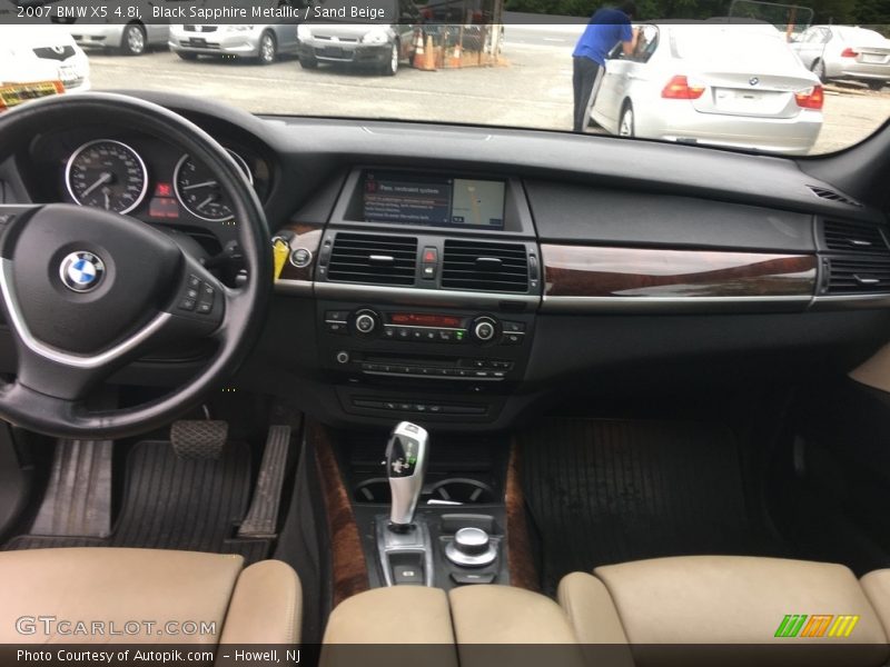 Black Sapphire Metallic / Sand Beige 2007 BMW X5 4.8i