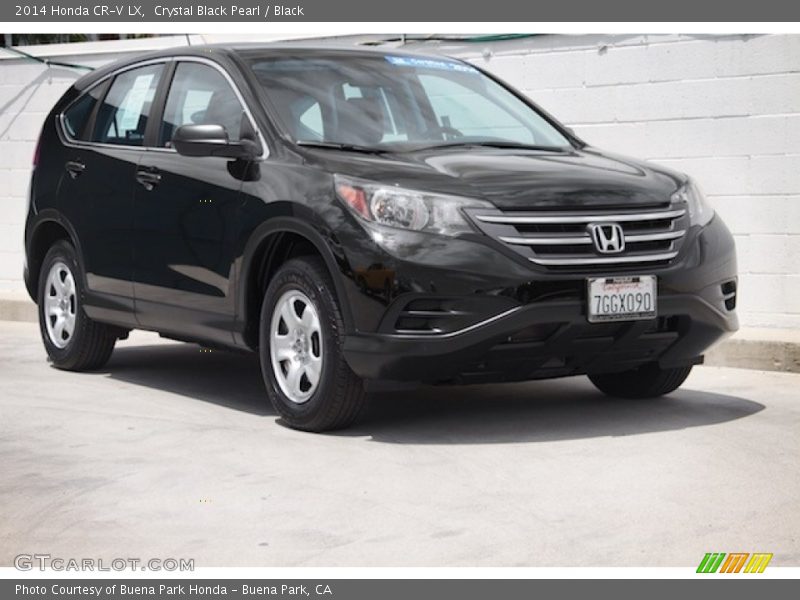 Crystal Black Pearl / Black 2014 Honda CR-V LX