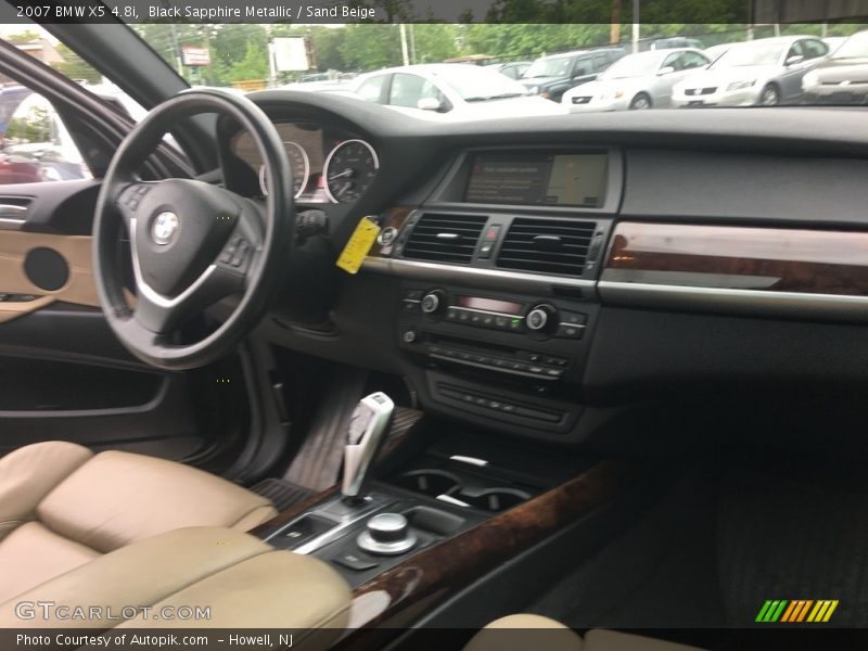 Black Sapphire Metallic / Sand Beige 2007 BMW X5 4.8i