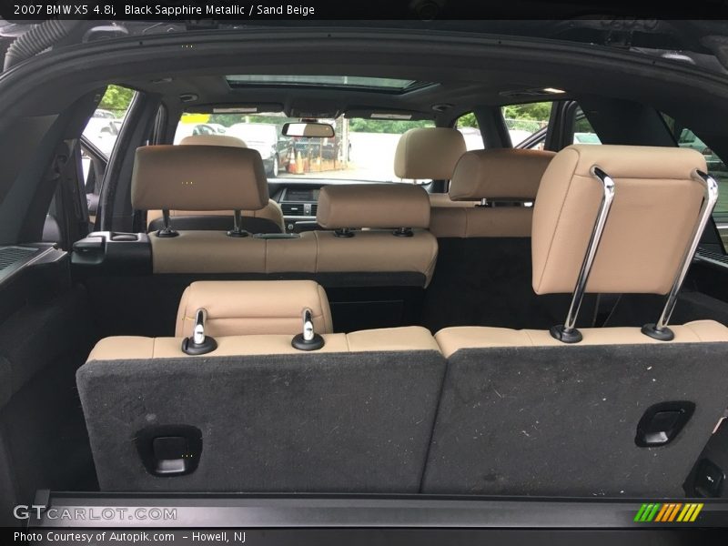 Black Sapphire Metallic / Sand Beige 2007 BMW X5 4.8i