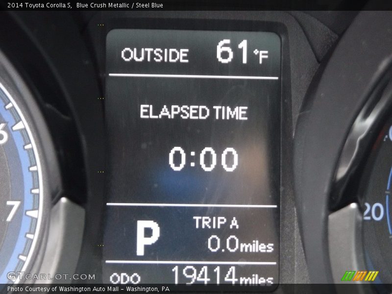 Blue Crush Metallic / Steel Blue 2014 Toyota Corolla S