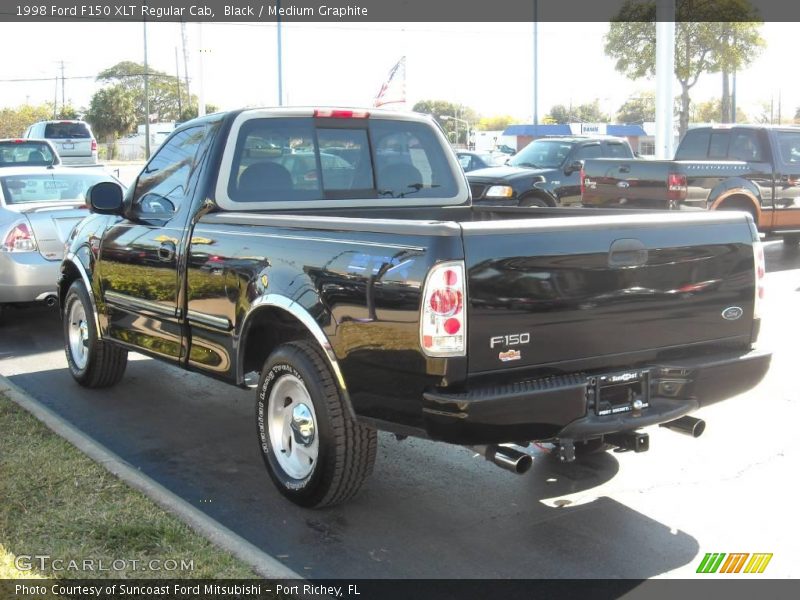 Black / Medium Graphite 1998 Ford F150 XLT Regular Cab