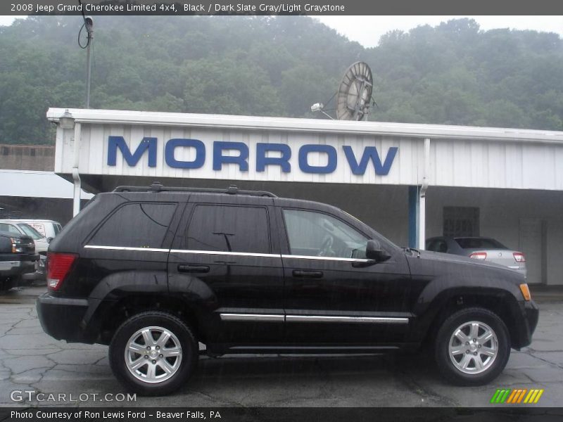 Black / Dark Slate Gray/Light Graystone 2008 Jeep Grand Cherokee Limited 4x4