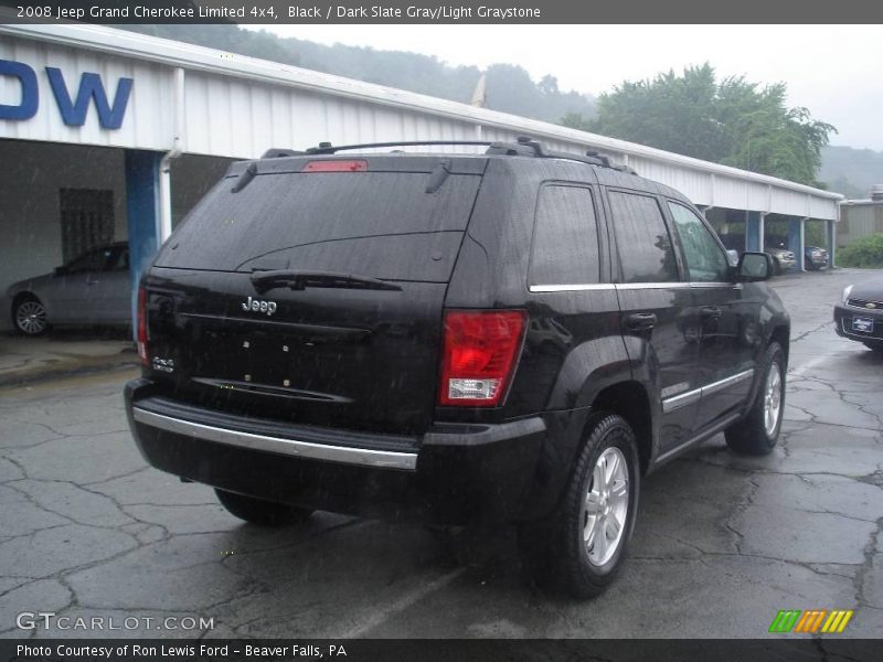 Black / Dark Slate Gray/Light Graystone 2008 Jeep Grand Cherokee Limited 4x4