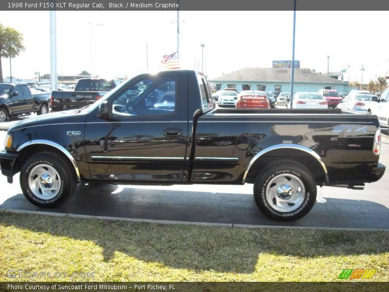 Black / Medium Graphite 1998 Ford F150 XLT Regular Cab