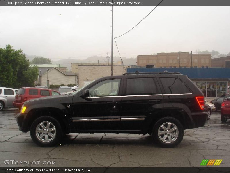 Black / Dark Slate Gray/Light Graystone 2008 Jeep Grand Cherokee Limited 4x4
