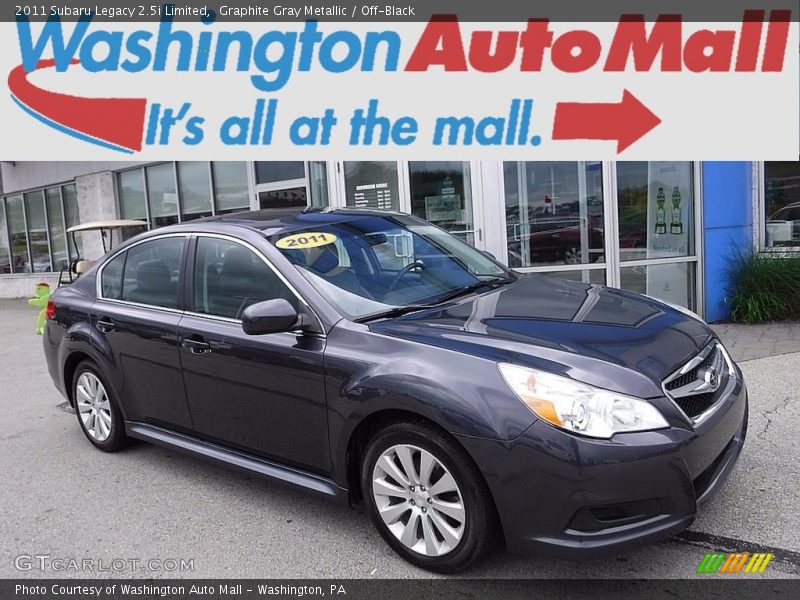 Graphite Gray Metallic / Off-Black 2011 Subaru Legacy 2.5i Limited
