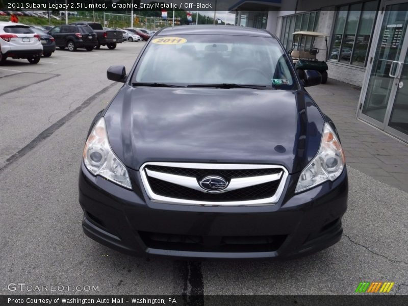 Graphite Gray Metallic / Off-Black 2011 Subaru Legacy 2.5i Limited