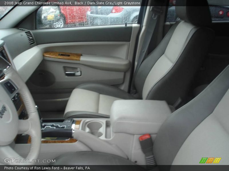 Black / Dark Slate Gray/Light Graystone 2008 Jeep Grand Cherokee Limited 4x4