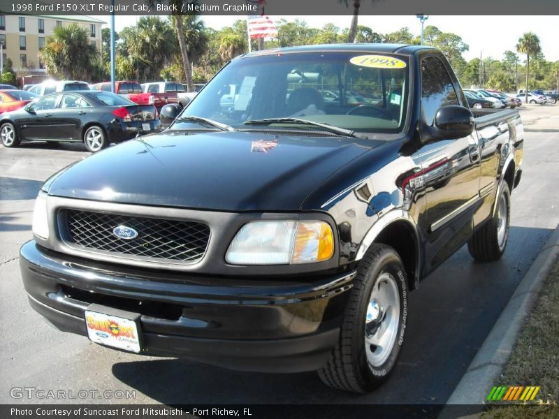 Black / Medium Graphite 1998 Ford F150 XLT Regular Cab