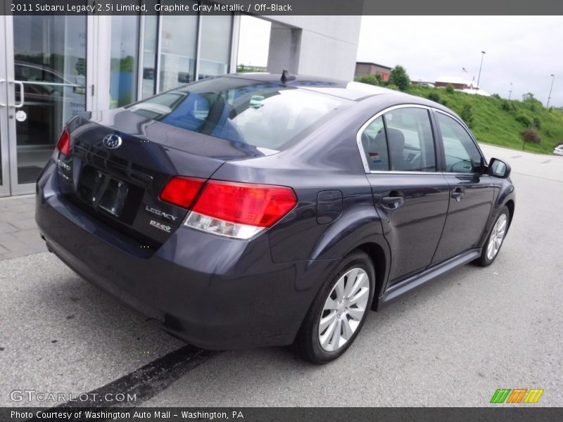 Graphite Gray Metallic / Off-Black 2011 Subaru Legacy 2.5i Limited