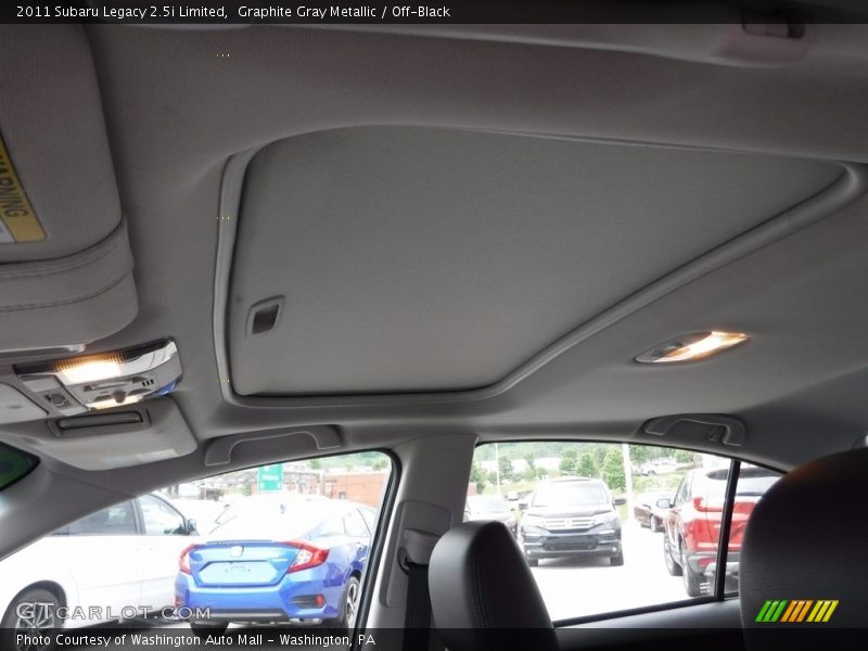 Graphite Gray Metallic / Off-Black 2011 Subaru Legacy 2.5i Limited