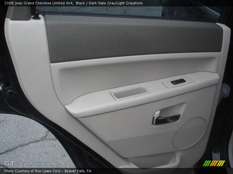 Black / Dark Slate Gray/Light Graystone 2008 Jeep Grand Cherokee Limited 4x4