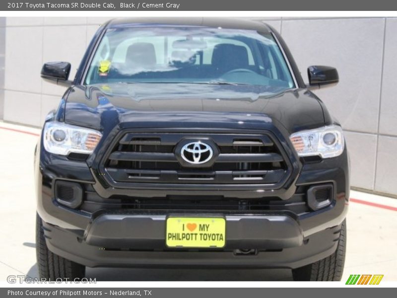 Black / Cement Gray 2017 Toyota Tacoma SR Double Cab