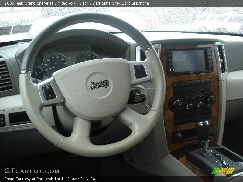 Black / Dark Slate Gray/Light Graystone 2008 Jeep Grand Cherokee Limited 4x4