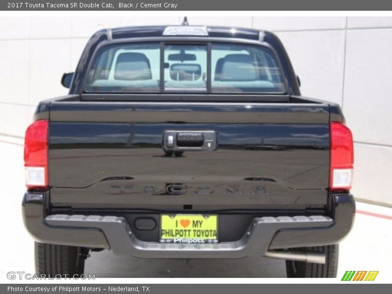 Black / Cement Gray 2017 Toyota Tacoma SR Double Cab