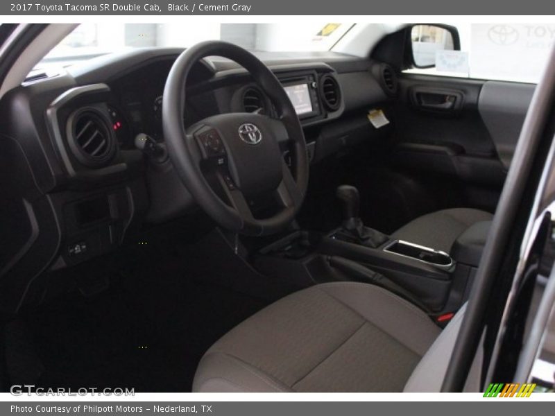 Black / Cement Gray 2017 Toyota Tacoma SR Double Cab