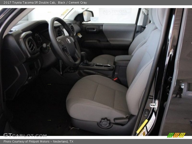 Black / Cement Gray 2017 Toyota Tacoma SR Double Cab