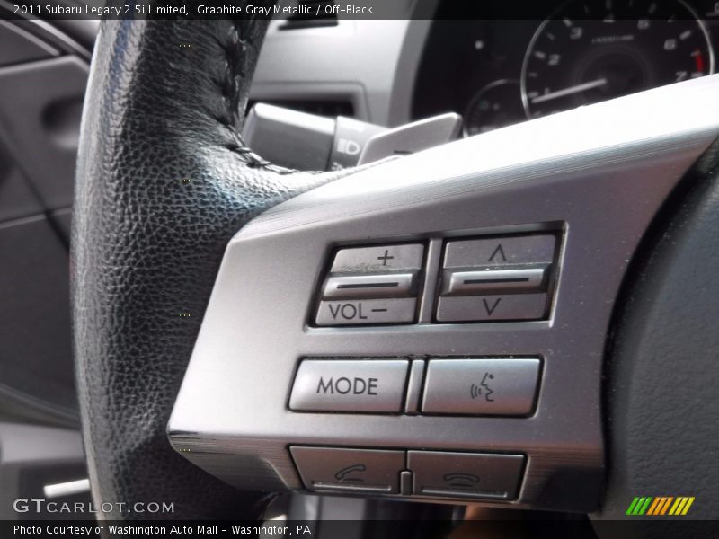 Graphite Gray Metallic / Off-Black 2011 Subaru Legacy 2.5i Limited