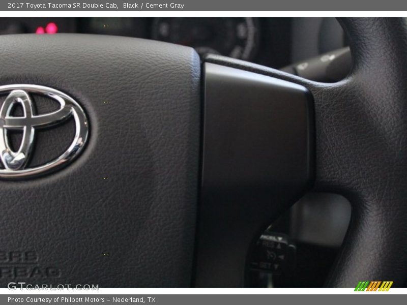 Black / Cement Gray 2017 Toyota Tacoma SR Double Cab