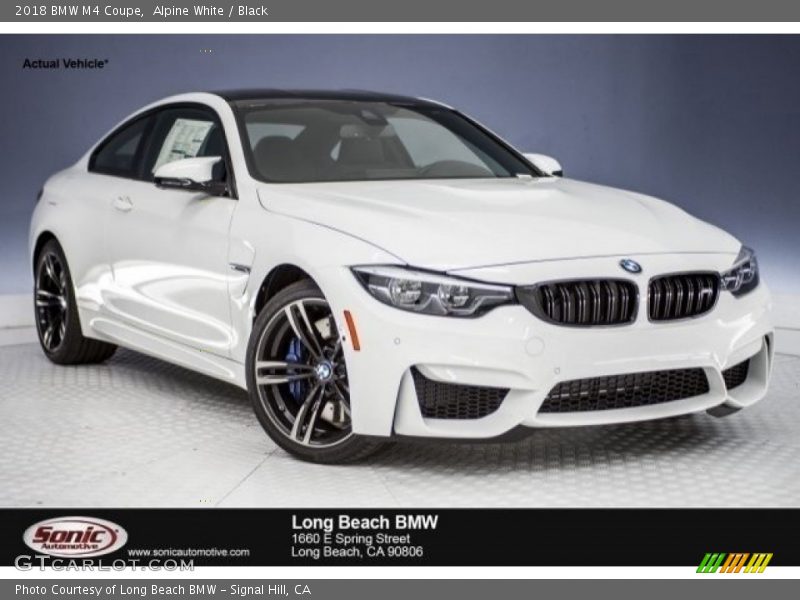 Alpine White / Black 2018 BMW M4 Coupe