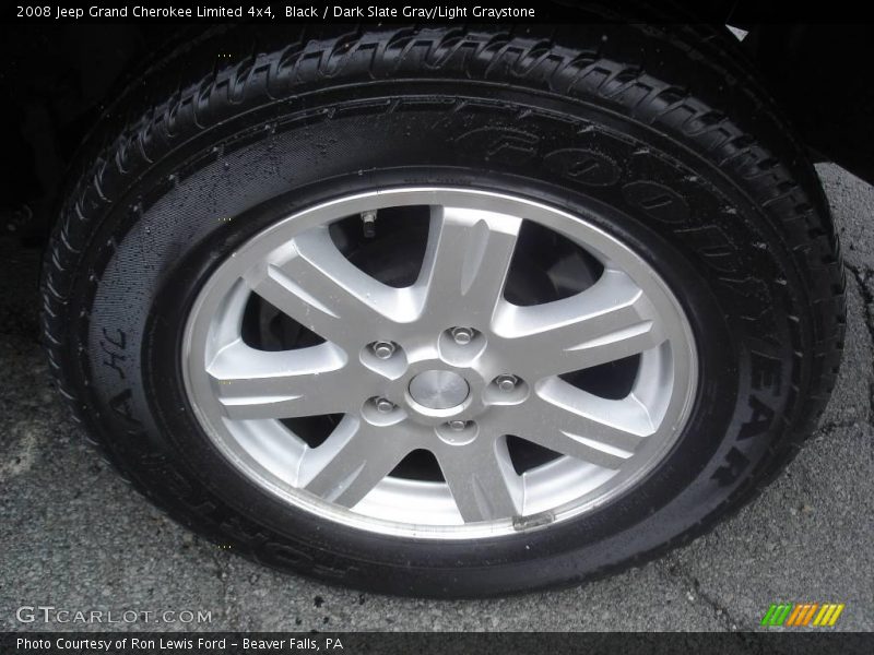Black / Dark Slate Gray/Light Graystone 2008 Jeep Grand Cherokee Limited 4x4