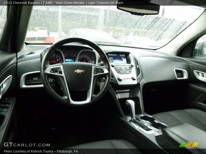 Steel Green Metallic / Light Titanium/Jet Black 2013 Chevrolet Equinox LT AWD
