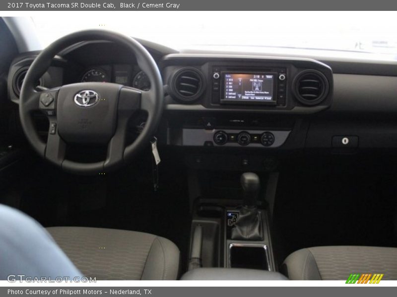 Black / Cement Gray 2017 Toyota Tacoma SR Double Cab