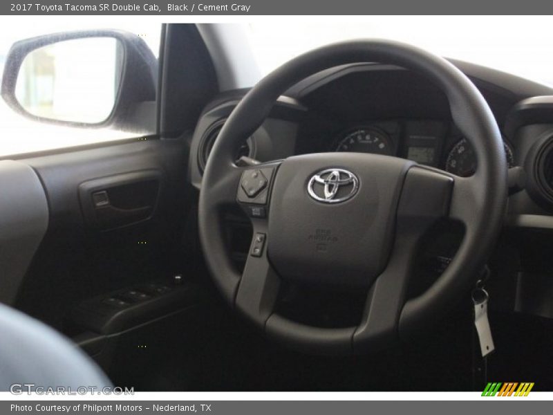 Black / Cement Gray 2017 Toyota Tacoma SR Double Cab