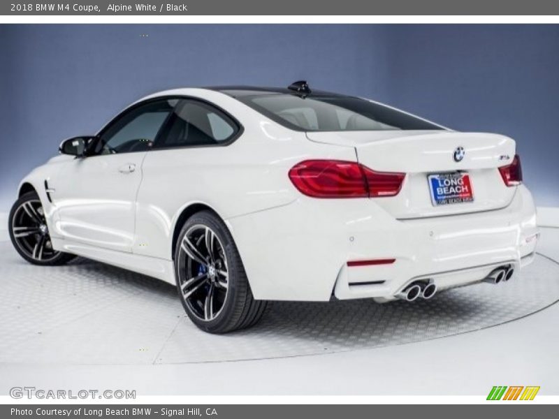 Alpine White / Black 2018 BMW M4 Coupe