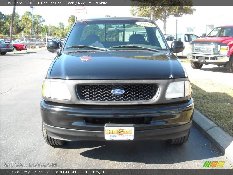 Black / Medium Graphite 1998 Ford F150 XLT Regular Cab