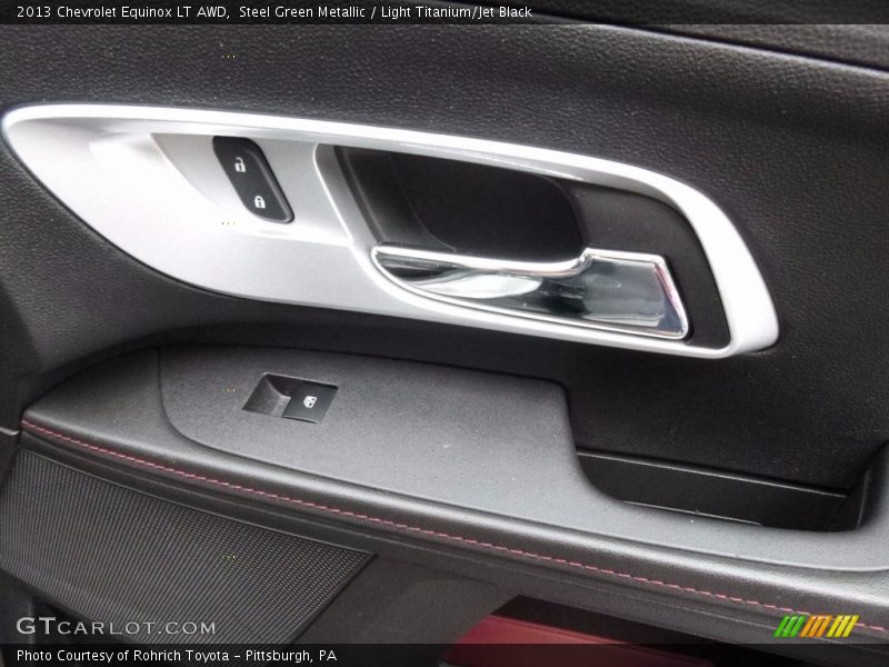 Steel Green Metallic / Light Titanium/Jet Black 2013 Chevrolet Equinox LT AWD
