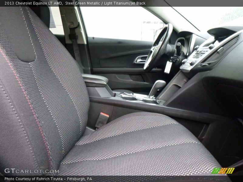 Steel Green Metallic / Light Titanium/Jet Black 2013 Chevrolet Equinox LT AWD