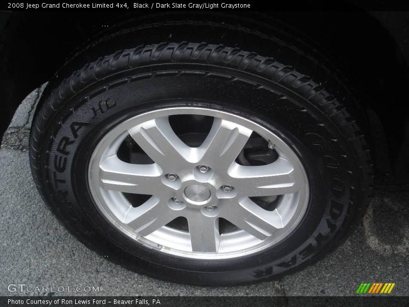Black / Dark Slate Gray/Light Graystone 2008 Jeep Grand Cherokee Limited 4x4