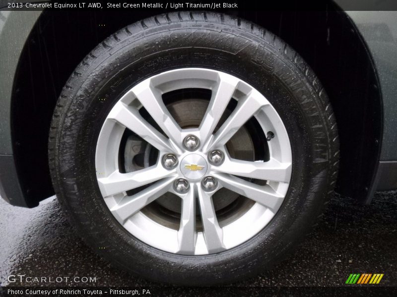 Steel Green Metallic / Light Titanium/Jet Black 2013 Chevrolet Equinox LT AWD