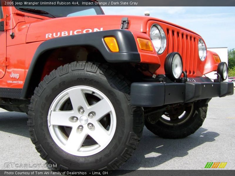 Impact Orange / Dark Slate Gray 2006 Jeep Wrangler Unlimited Rubicon 4x4