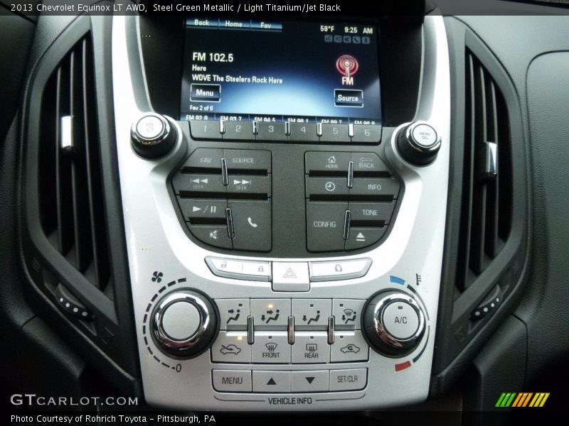 Steel Green Metallic / Light Titanium/Jet Black 2013 Chevrolet Equinox LT AWD