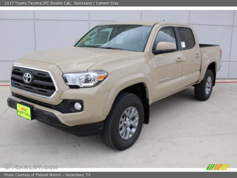 Quicksand / Cement Gray 2017 Toyota Tacoma SR5 Double Cab