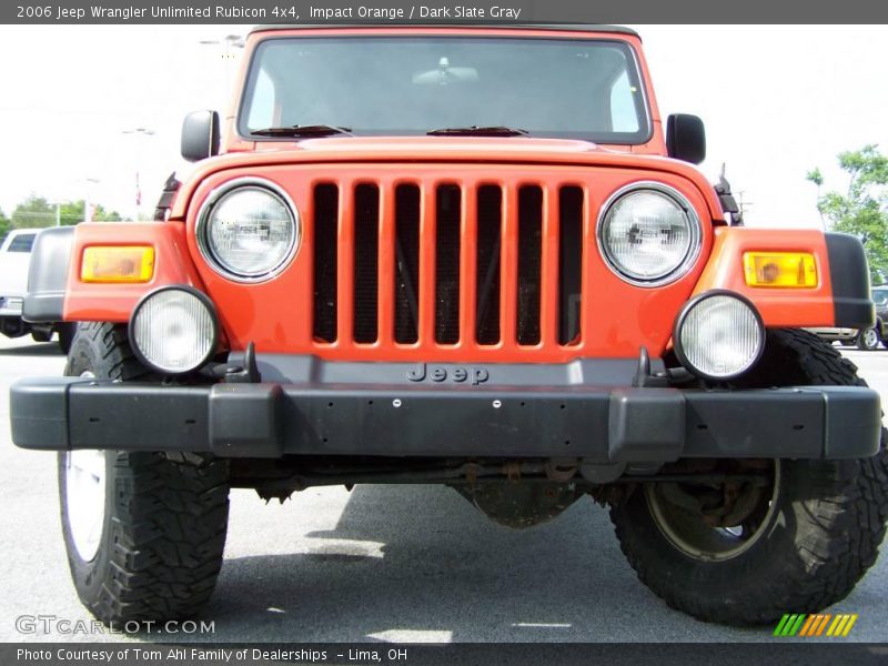 Impact Orange / Dark Slate Gray 2006 Jeep Wrangler Unlimited Rubicon 4x4