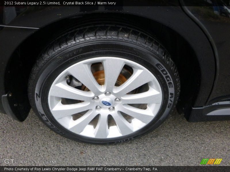 Crystal Black Silica / Warm Ivory 2012 Subaru Legacy 2.5i Limited