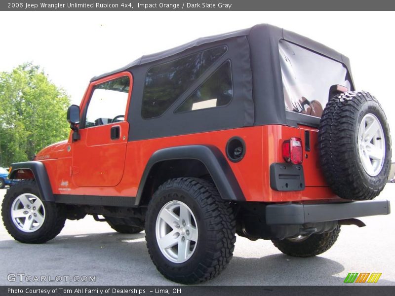 Impact Orange / Dark Slate Gray 2006 Jeep Wrangler Unlimited Rubicon 4x4
