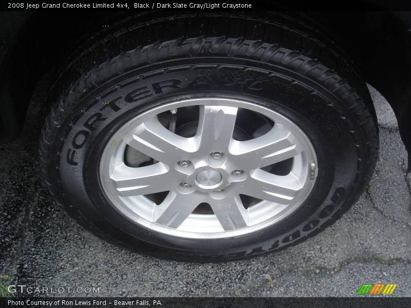 Black / Dark Slate Gray/Light Graystone 2008 Jeep Grand Cherokee Limited 4x4