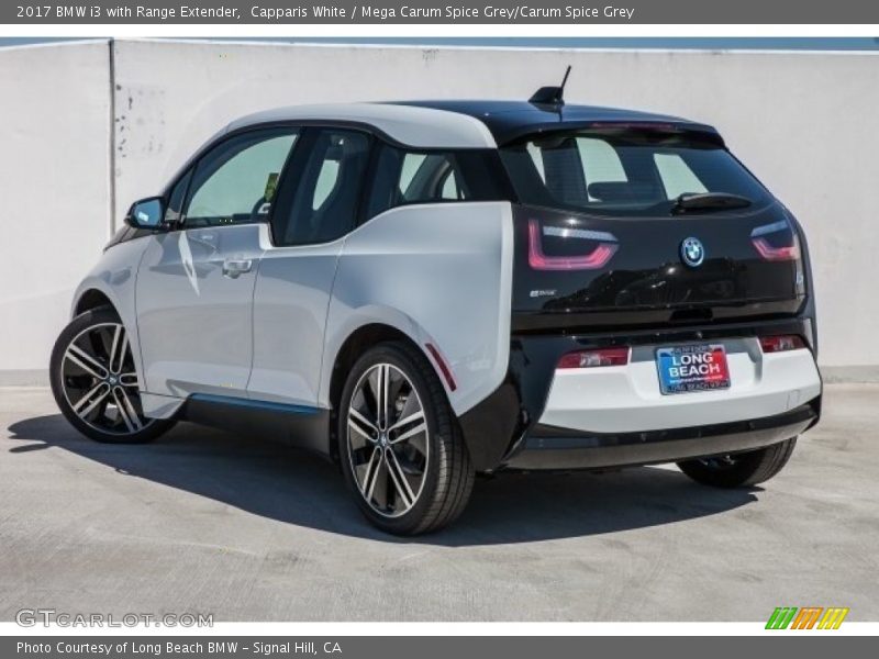 Capparis White / Mega Carum Spice Grey/Carum Spice Grey 2017 BMW i3 with Range Extender