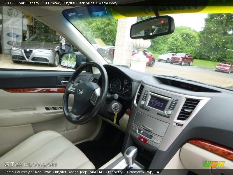 Crystal Black Silica / Warm Ivory 2012 Subaru Legacy 2.5i Limited