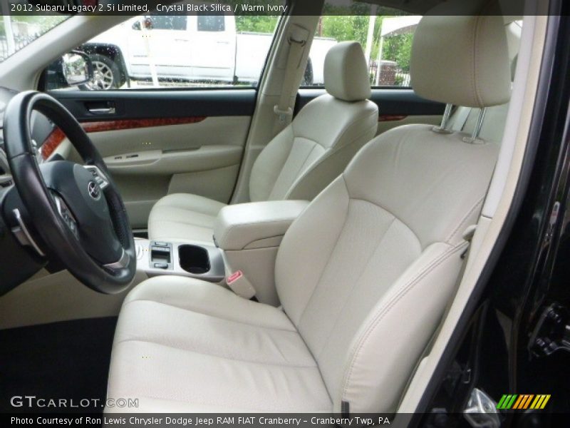 Crystal Black Silica / Warm Ivory 2012 Subaru Legacy 2.5i Limited